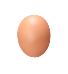 Chicken eggs isolated on white background.
