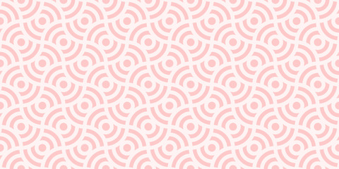 Background pattern seamless circle pink two tone geometric abstract vector design.