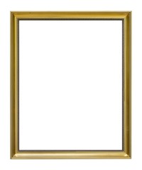 Golden frame for paintings, mirrors or photo