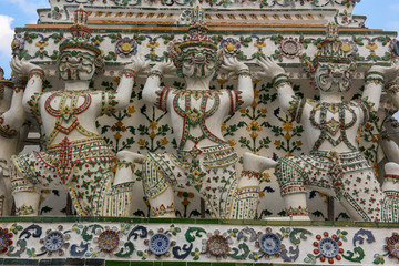 Detail of Wat Pho Temple in Bangkok, Thailand