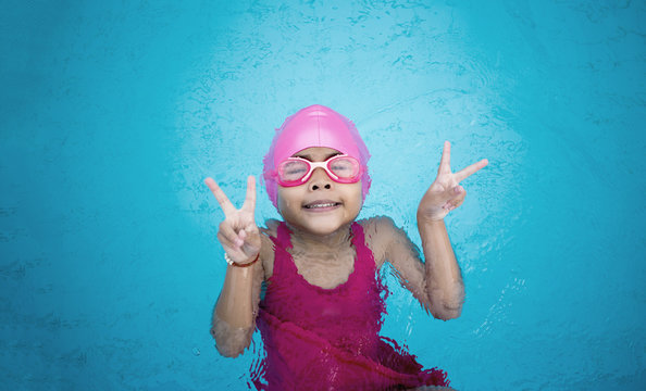 Asian Happy Swimming 