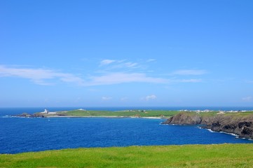 Beautiful beach and coast on a sunny day in Penghu, Taiwan