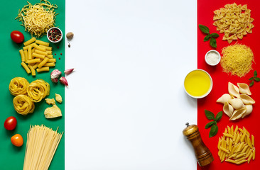 Italian pasta ingredients