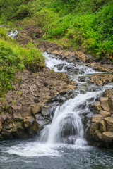 Naklejka na ściany i meble Scenic Waterfall Near Hana Maui