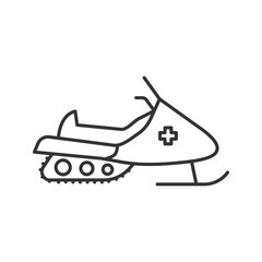 Snowmobile linear icon