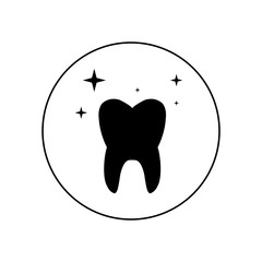 Tooth logo, icon