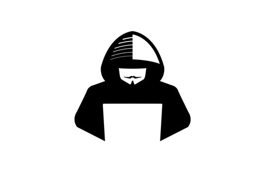 Hacker Logo Design Illustration