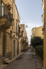 Sicilian traditional town view