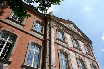 Street photography. Electoral Palace in Trier, Germany. The Electoral Palace directly next to the Basilika is considere done oft hemost beautiful rococo palaces in the world.