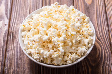 Popcorn snack in bowl