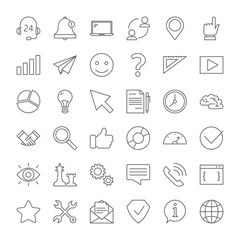 Fototapeta premium Customer service icon set