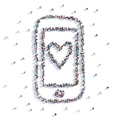 A lot of people form love message