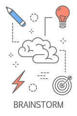 Brainstorm concept illustration