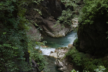 Obraz premium Gilfenklamm im Ratschingstal in Südtirol