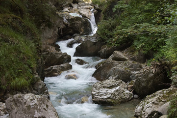 Fototapeta na wymiar Gilfenklamm im Ratschingstal in Südtirol