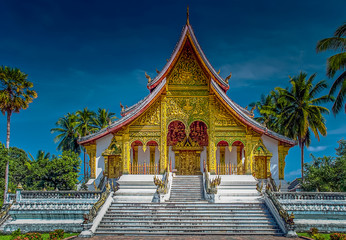 The Haw Pha Bang temple in Luang Prabang, Laos 