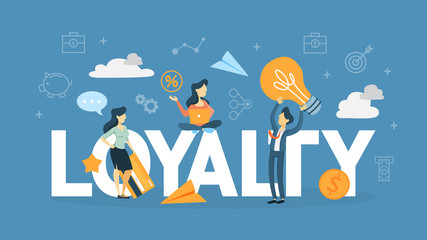 Customer loyalty concept illustration
