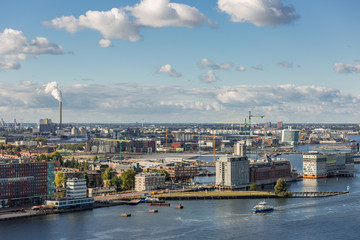 Obraz premium Amsterdam port area
