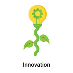 Innovation icon vector sign and symbol isolated on white background, Innovation logo concept
