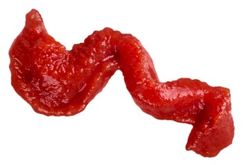 Ketchup close-up - isolated image