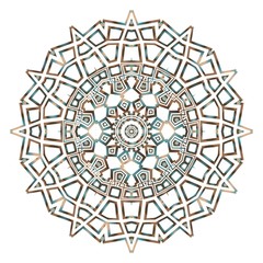 Creative floral mandala, decorative ornament. design for print fabric, tatto. vector.