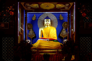 Buddha statue in Gaya, Bihar, India