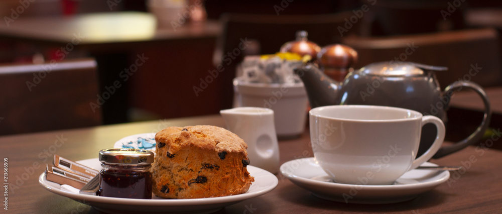 Wall mural breakfast , tea break