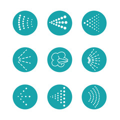 Spray Icon - Aerosol sprayer vector icon - Illustration with multiple styles
