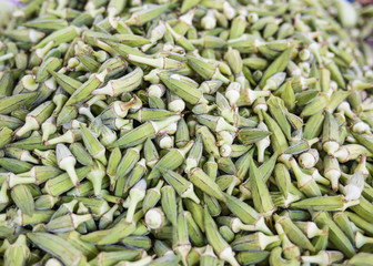 Fresh Organik Okras Farmers Market