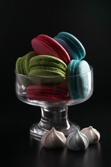 A vase full of macaroons