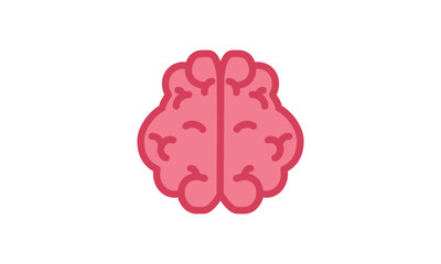 Brain Cartoon Vector Illustration