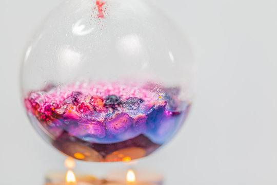 boiling blueberry in Laboratory refining equipment Distillation of Alcohol from Blueberry