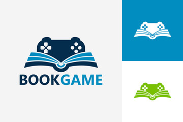 Modern Book Game Logo Template Design Vector, Emblem, Design Concept, Creative Symbol, Icon