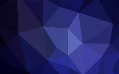 Obraz premium Dark Purple vector polygon abstract layout.