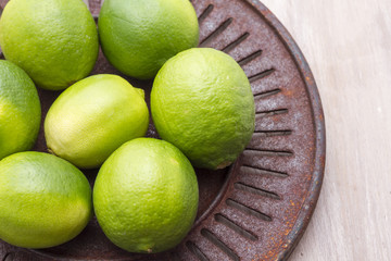 fresh lemons in bowl on the table