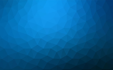 Obraz premium Dark BLUE vector shining triangular backdrop.