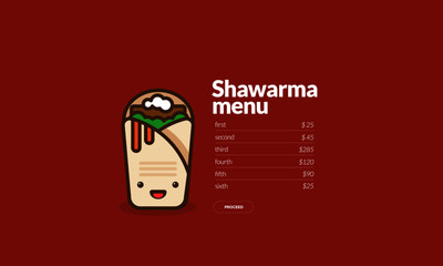 Shawarma Recipe App Design