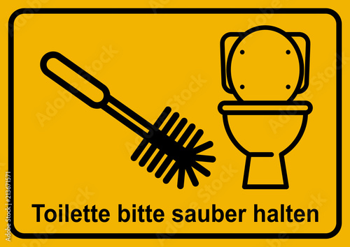Bitte klobürste benutzen