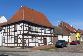 Old house in historic Oranienbaum - Worlitz, Germany