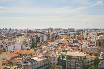 Obraz premium Valencia, Spain - 05.18.2018: Aerial view