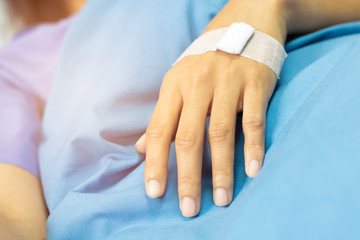 lesion of patient in the hospital