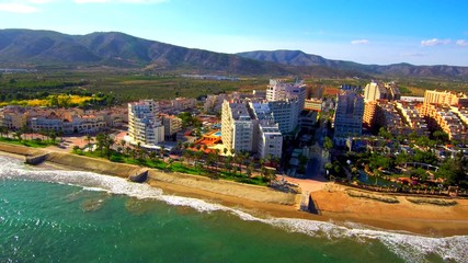 Drone en Marina d´Or Ciudad de Vacaciones en Castellon, España