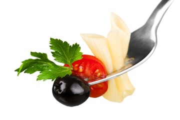 Macaroni pasta isolated