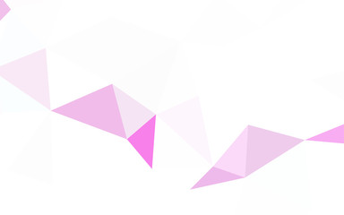 Light Purple, Pink vector low poly cover.