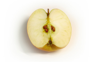 juicy and ripe apples on a light background