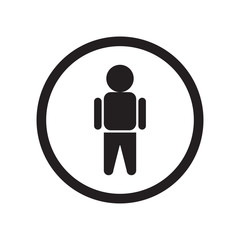 Man Sign icon vector sign and symbol isolated on white background, Man Sign logo concept