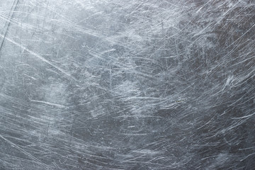 Grunge background of stainless steel, metal texture closeup