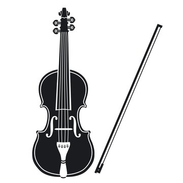 Vector illustration icon violin