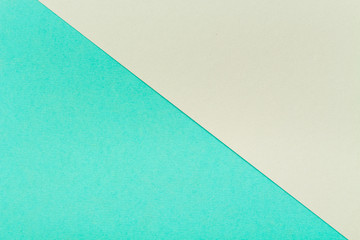 Turquoise and gray steel color cardboard.paper cardboard texture background. Trend colors, geometric paper background. Colorful of soft paper background.