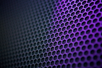 Background image with a three-dimensional hexagonal texture.